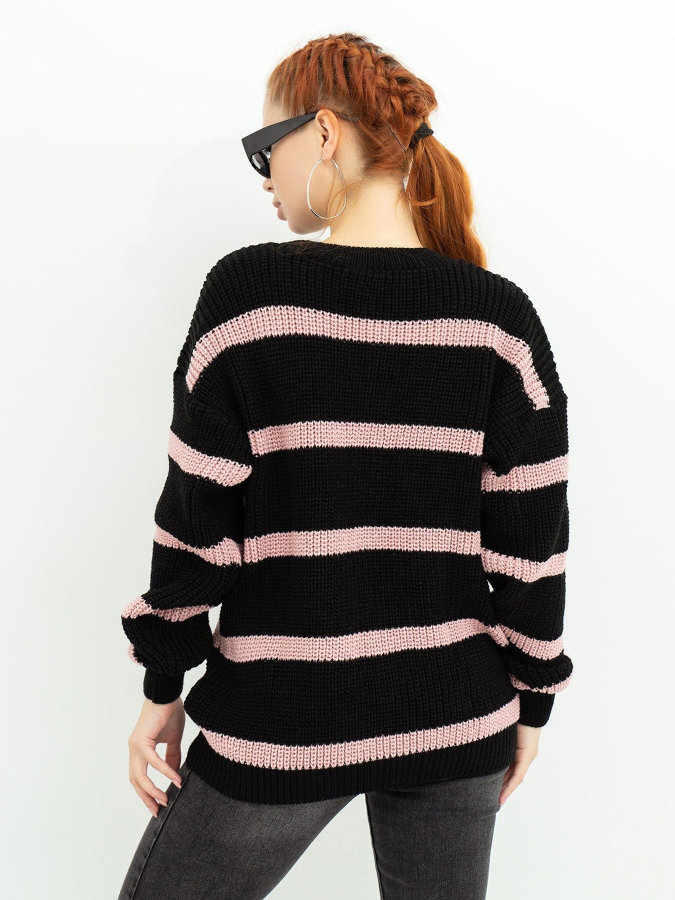 Свитер ISSA Plus модель WN20-364_black Фото