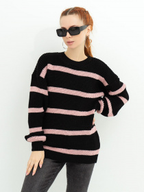 Свитер ISSA Plus модель WN20-364_black Фото