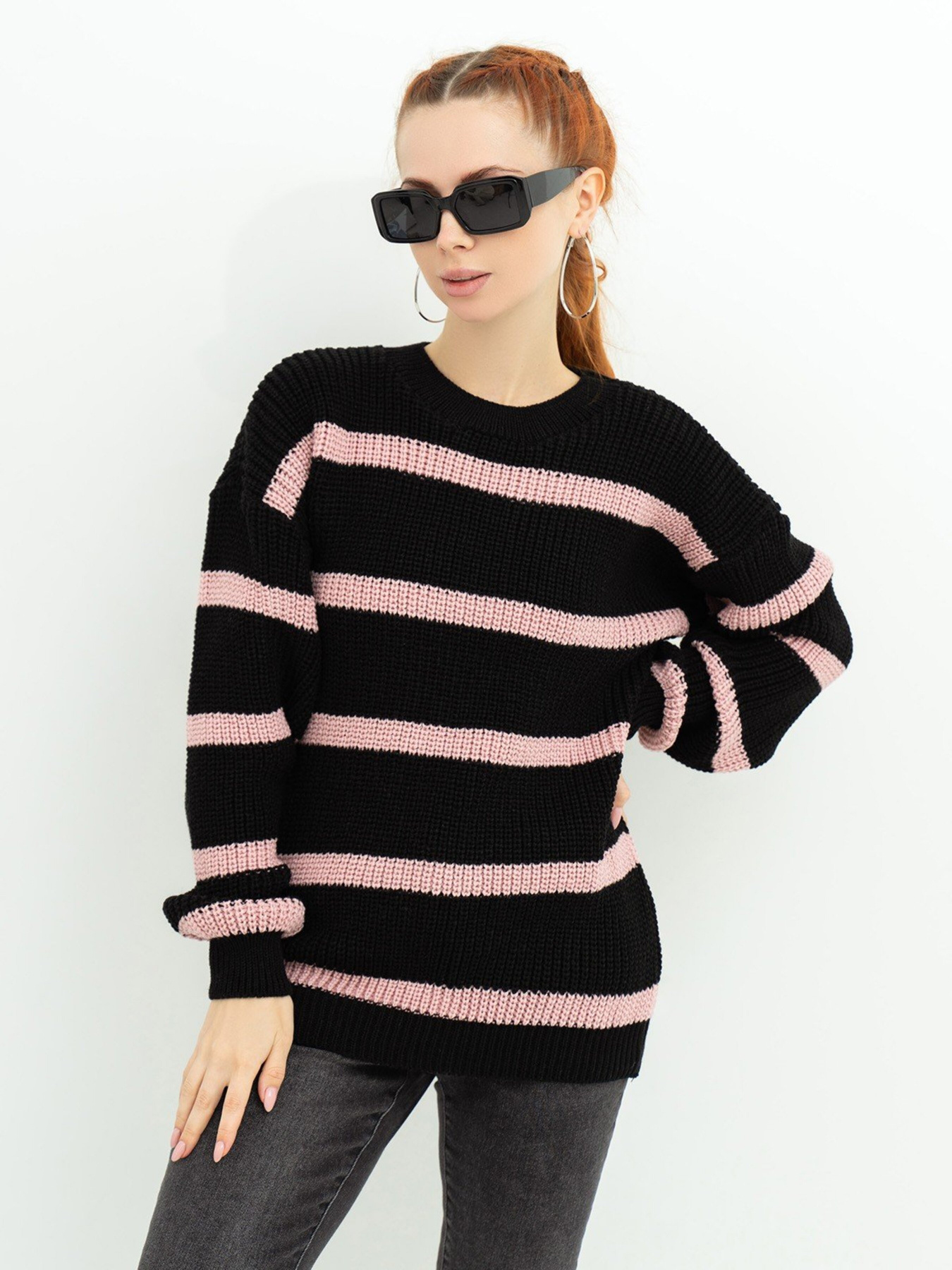 Светр ISSA Plus модель WN20-364_black Фото