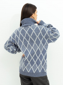 Свитер ISSA Plus модель WN20-365_blue Фото