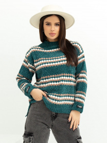 Свитер ISSA Plus модель WN20-368_green Свитер ISSA Plus модель WN20-368_green Фото