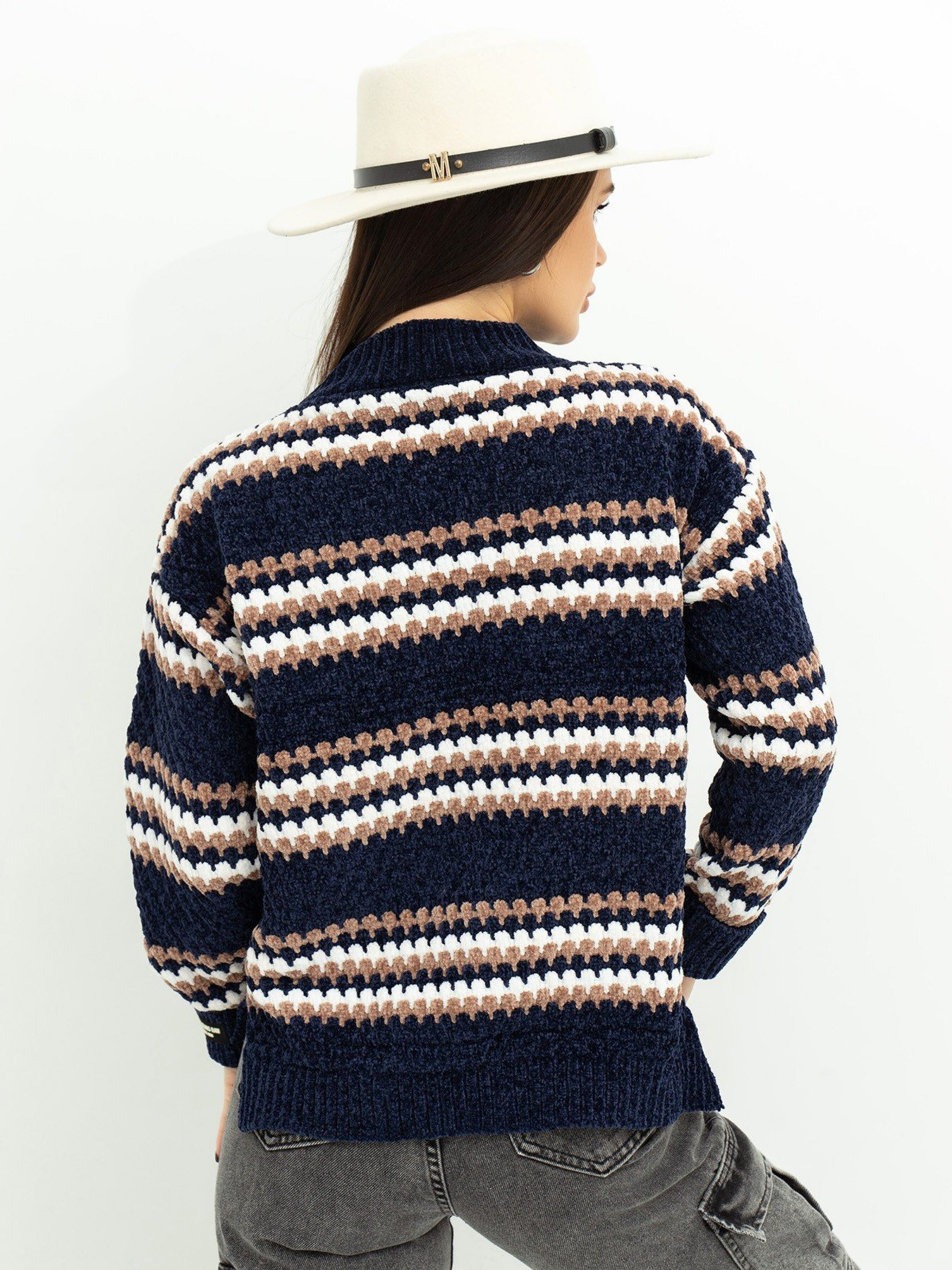 Свитер ISSA Plus модель WN20-368_blue Фото