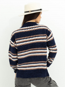 Свитер ISSA Plus модель WN20-368_blue Фото