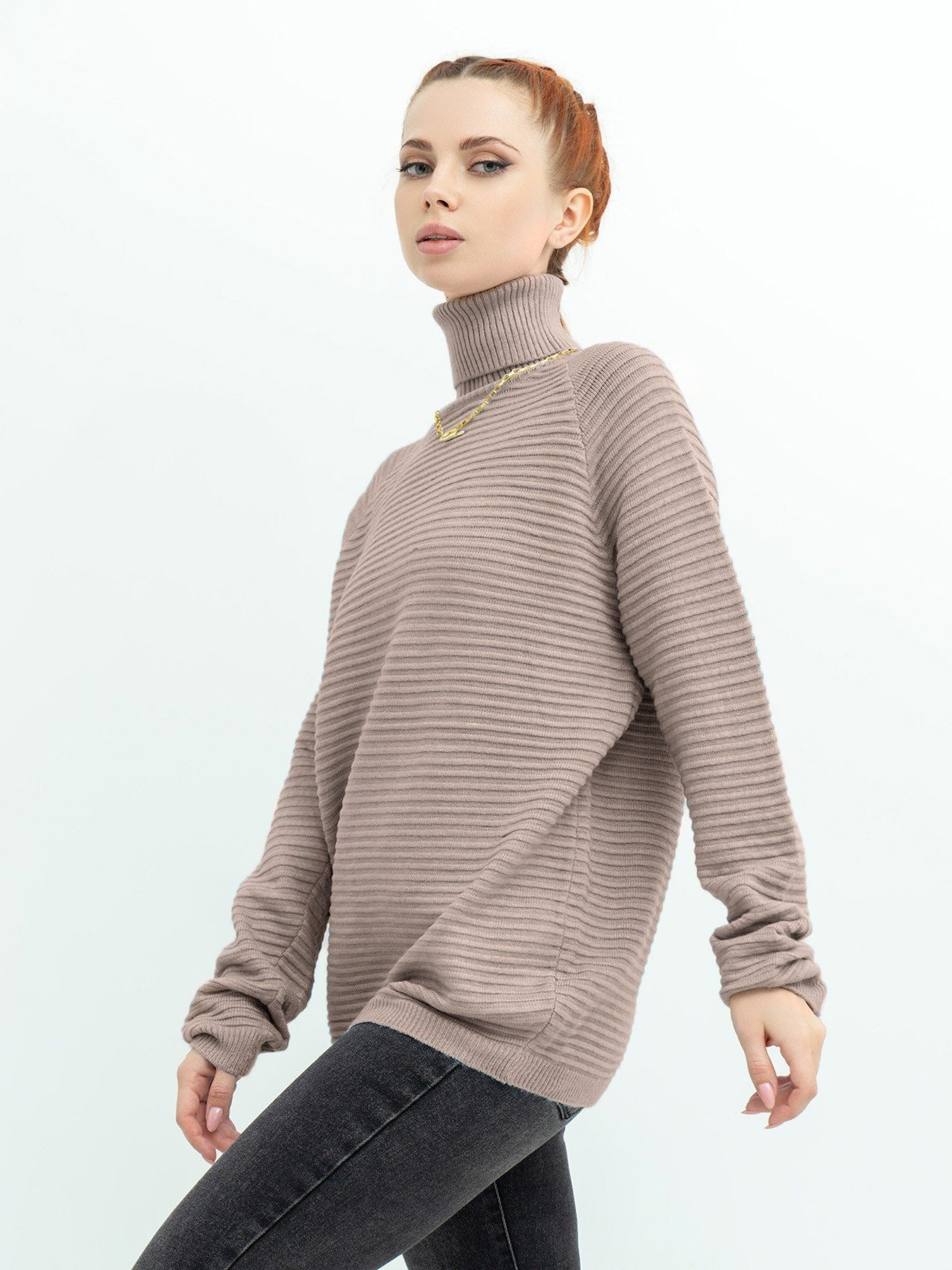 Свитер ISSA Plus модель WN20-369_beige Фото