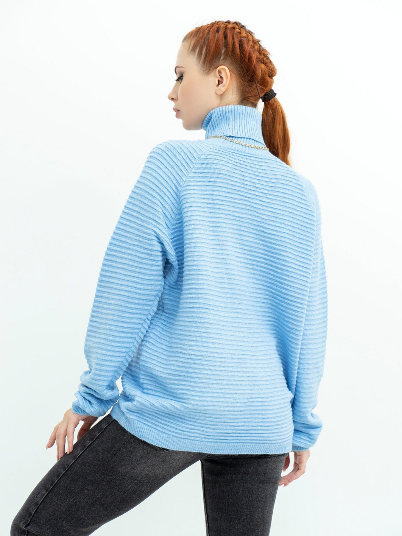 Свитер ISSA Plus модель WN20-369_blue Фото