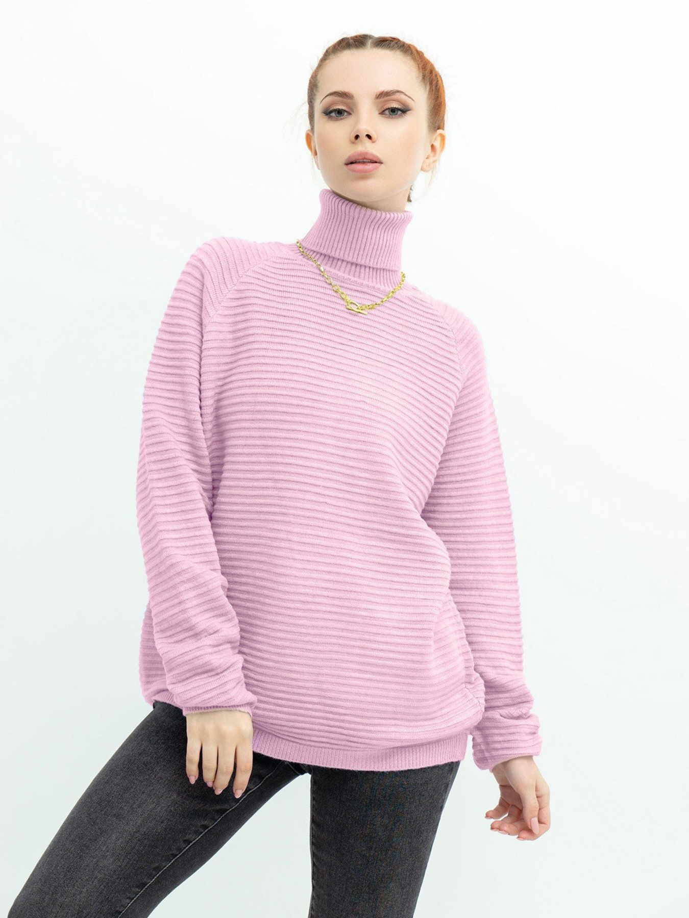 Светр ISSA Plus модель WN20-369_pink Фото