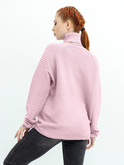 Светр ISSA Plus модель WN20-369_pink — фото 3 - INTERTOP