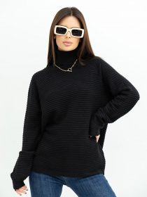 Свитер ISSA Plus модель WN20-369_black Фото