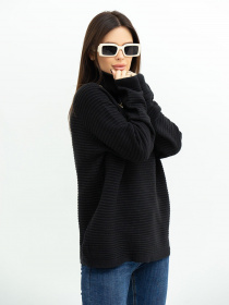 Свитер ISSA Plus модель WN20-369_black Фото