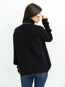 Свитер ISSA Plus модель WN20-369_black Фото