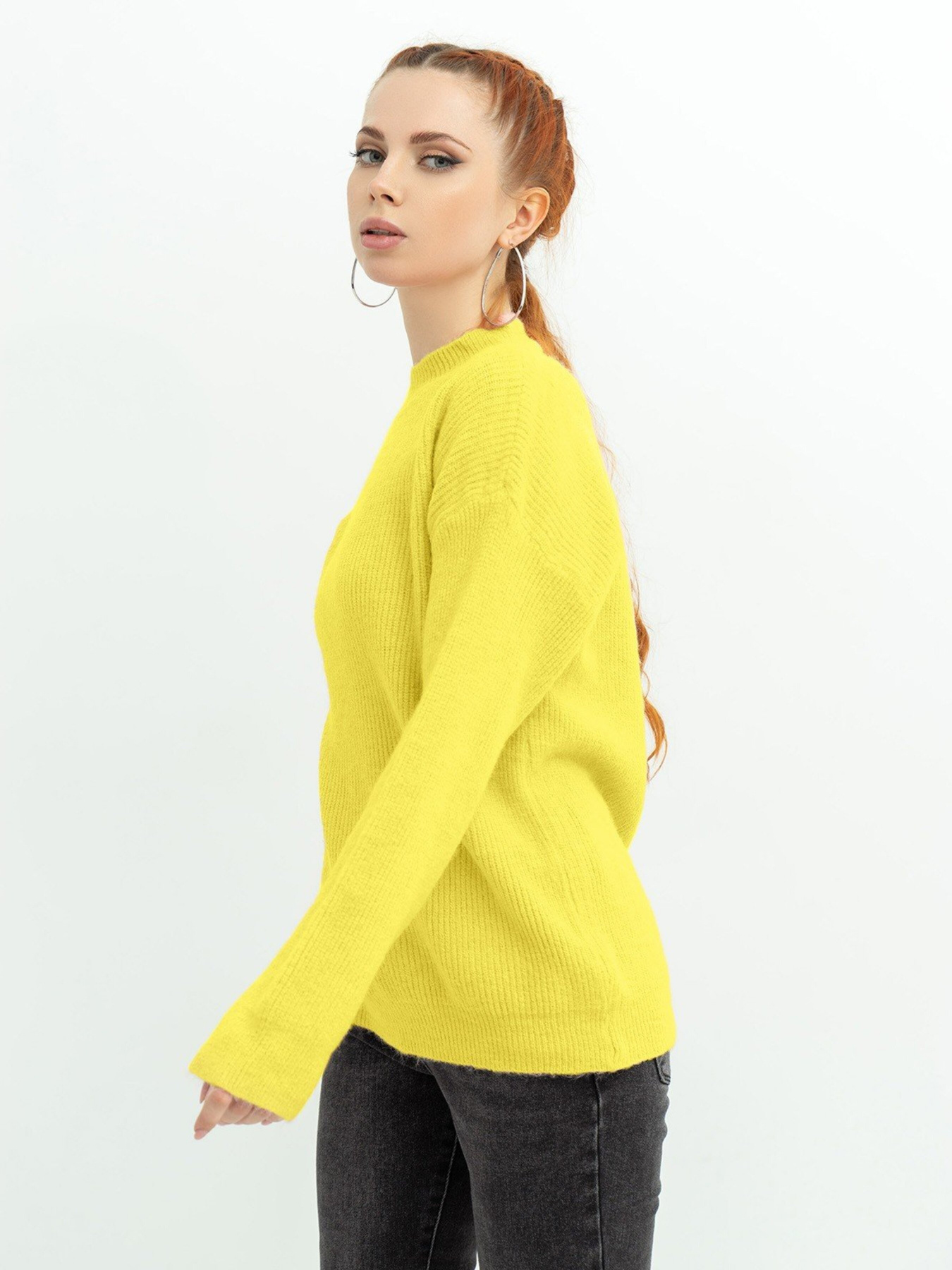 Светр ISSA Plus модель WN20-370_yellow Светр ISSA Plus модель WN20-370_yellow Фото