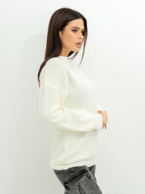 Свитер ISSA Plus модель WN20-370_milky Фото