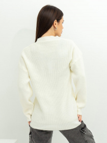 Свитер ISSA Plus модель WN20-370_milky Фото