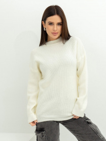 Свитер ISSA Plus модель WN20-370_milky Фото