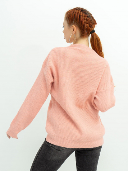 Светр ISSA Plus модель WN20-370_pink — фото 3 - INTERTOP