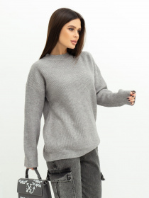 Свитер ISSA Plus модель WN20-370_grey Фото