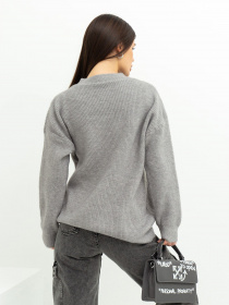 Свитер ISSA Plus модель WN20-370_grey Фото