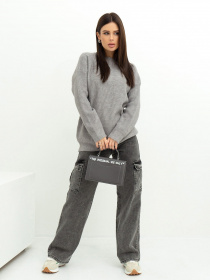 Свитер ISSA Plus модель WN20-370_grey Фото