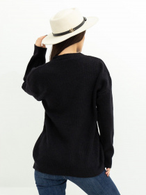 Свитер ISSA Plus модель WN20-370_black Фото