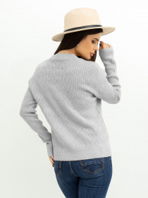 Светр ISSA Plus модель WN20-371_grey Фото