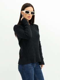 Свитер ISSA Plus модель WN20-371_black Фото