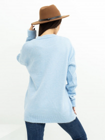 Светр ISSA Plus модель WN20-373_blue Фото