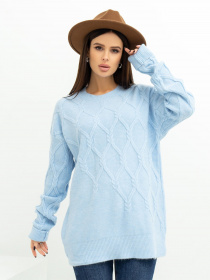 Свитер ISSA Plus модель WN20-373_blue Свитер ISSA Plus модель WN20-373_blue Фото