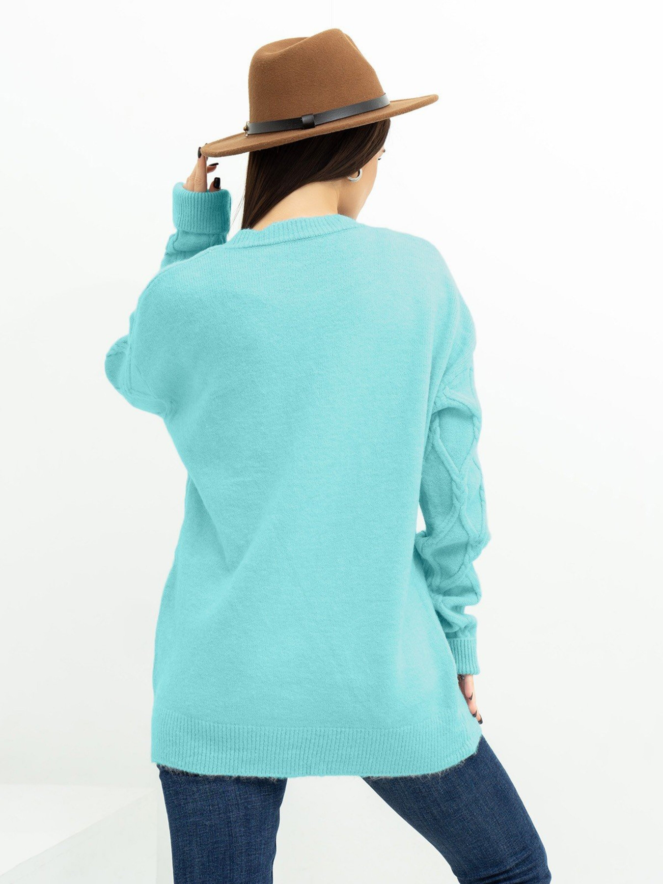 Светр ISSA Plus модель WN20-373_mint Фото