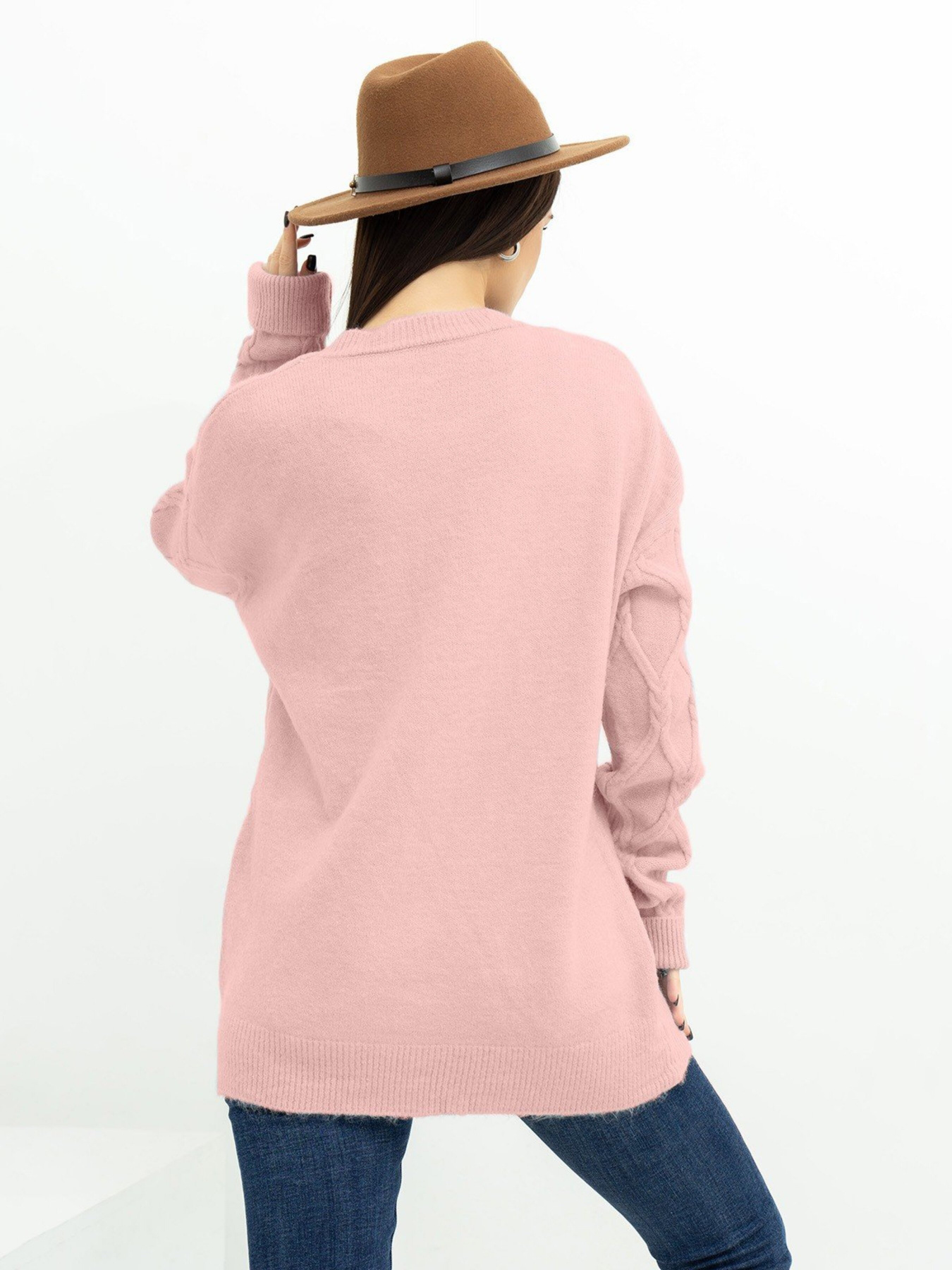 Светр ISSA Plus модель WN20-373_pink Фото