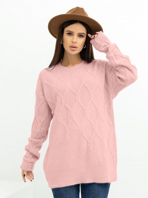 Свитер ISSA Plus модель WN20-373_pink Фото