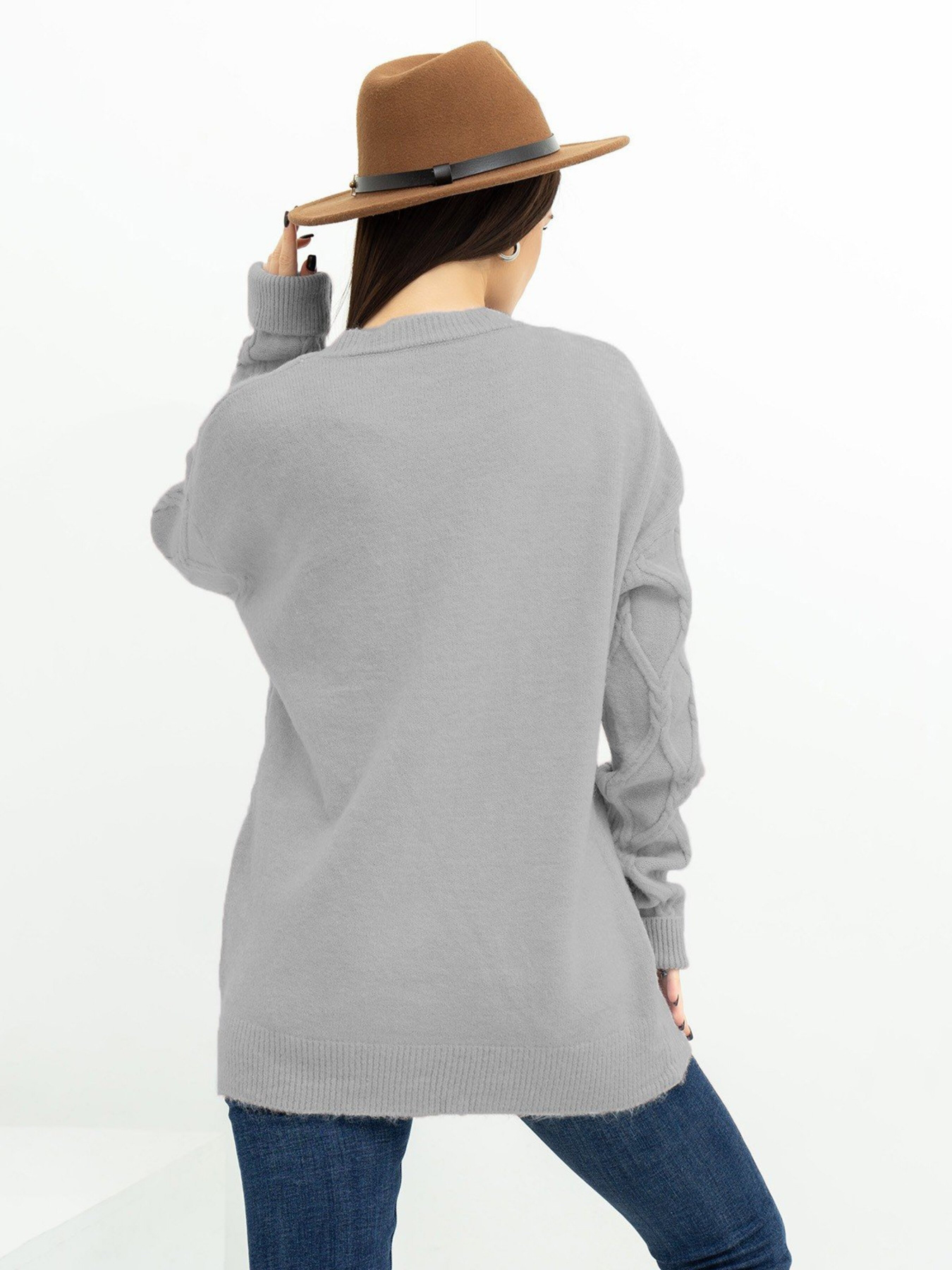 Светр ISSA Plus модель WN20-373_grey Фото