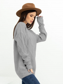 Светр ISSA Plus модель WN20-373_grey Фото