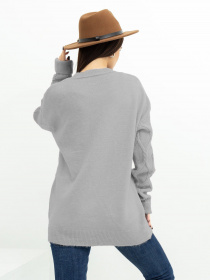 Светр ISSA Plus модель WN20-373_grey Фото