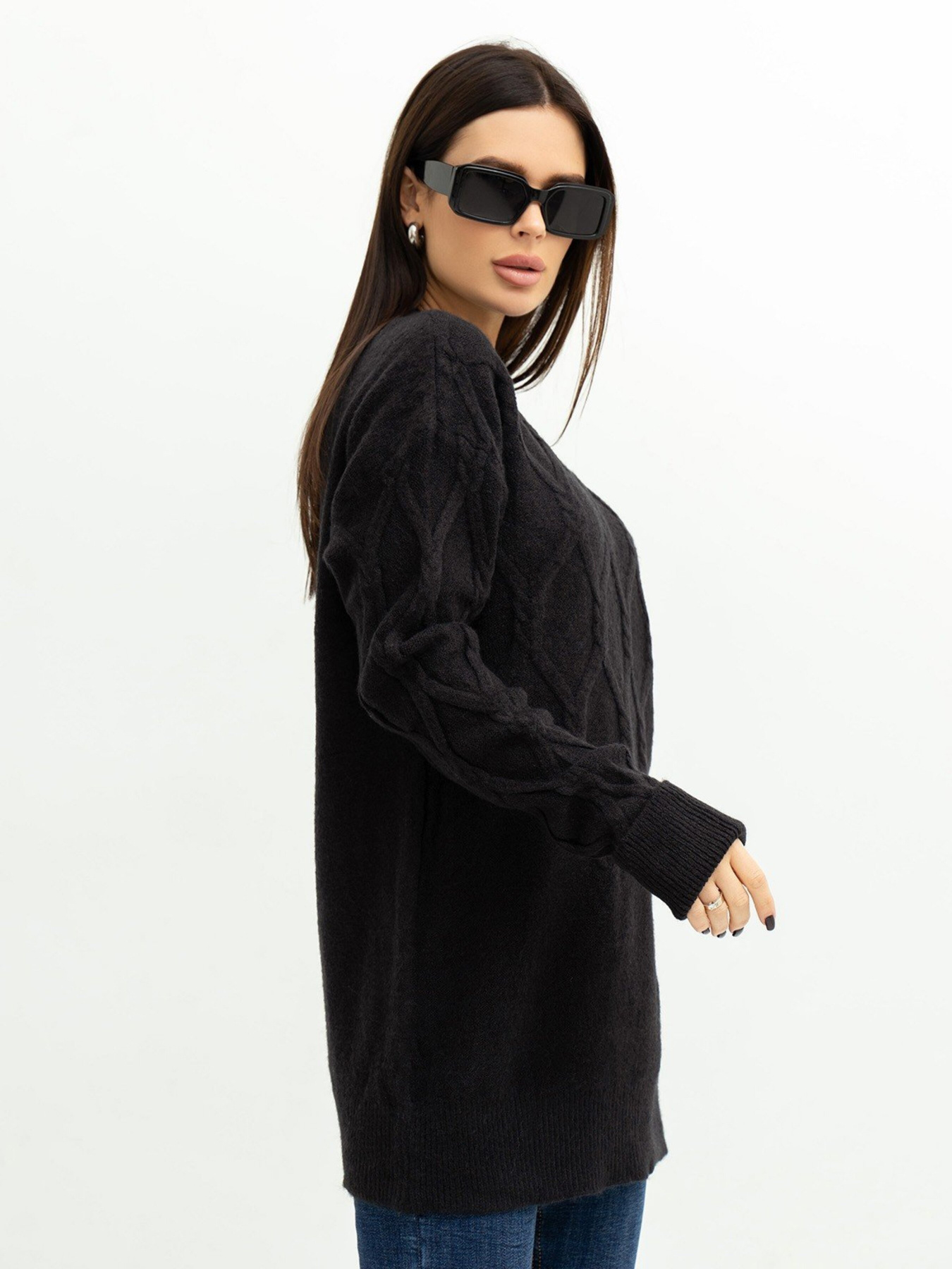 Свитер ISSA Plus модель WN20-373_black Фото