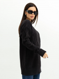 Свитер ISSA Plus модель WN20-373_black Свитер ISSA Plus модель WN20-373_black Фото