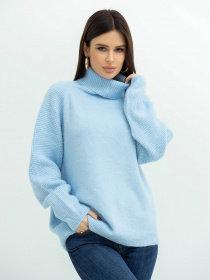 Свитер ISSA Plus модель WN20-374_blue Фото