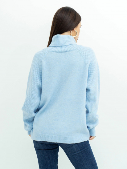 Светр ISSA Plus модель WN20-374_blue — фото 3 - INTERTOP