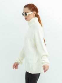 Свитер ISSA Plus модель WN20-374_milky Фото