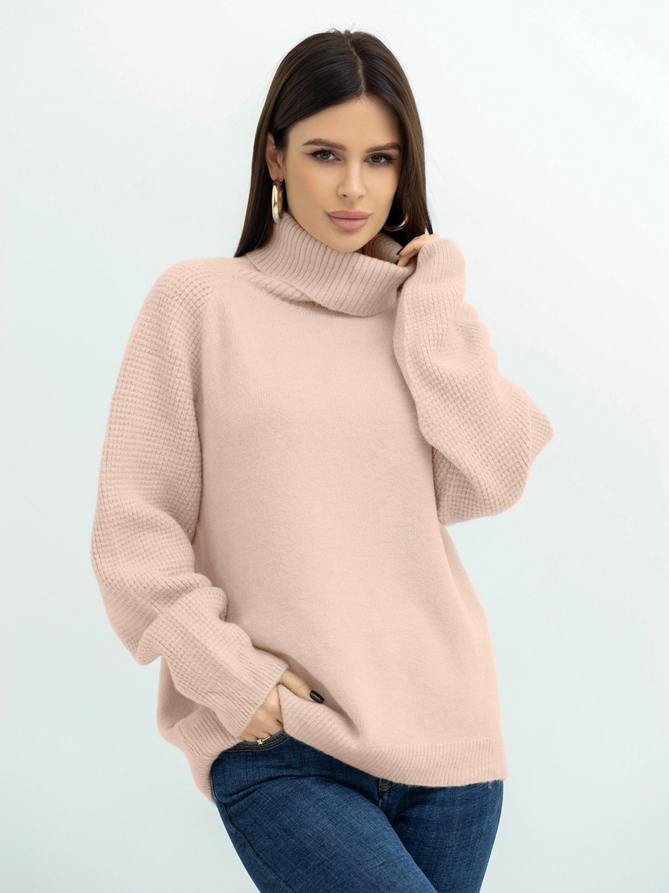 Свитер ISSA Plus модель WN20-374_pink Фото