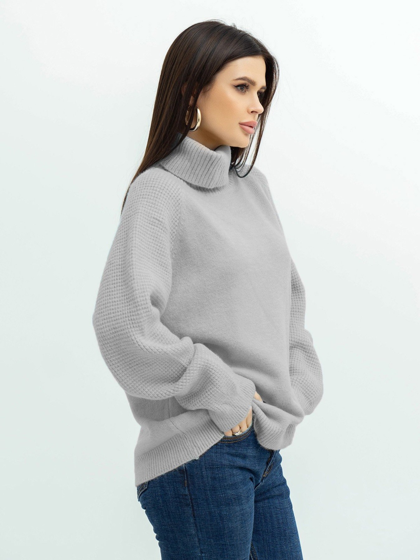 Светр ISSA Plus модель WN20-374_grey Фото