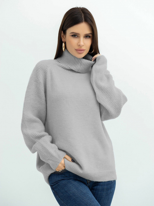 Свитер ISSA Plus модель WN20-374_grey Фото