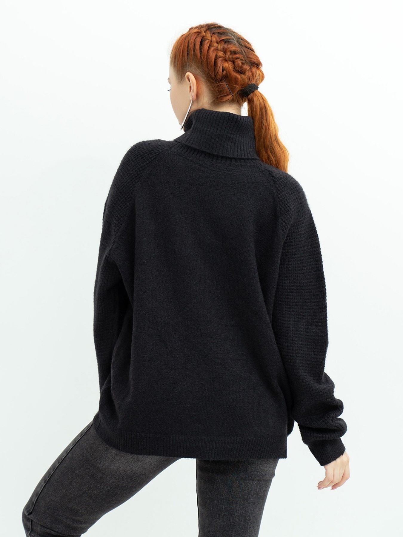 Свитер ISSA Plus модель WN20-374_black Фото