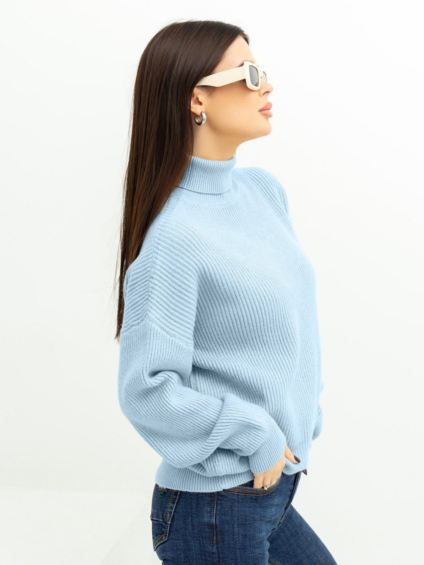 Светр ISSA Plus модель WN20-375_blue Фото