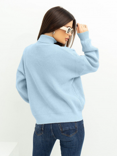 Светр ISSA Plus модель WN20-375_blue — фото 3 - INTERTOP