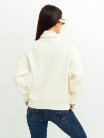 Свитер ISSA Plus модель WN20-375_milky Фото