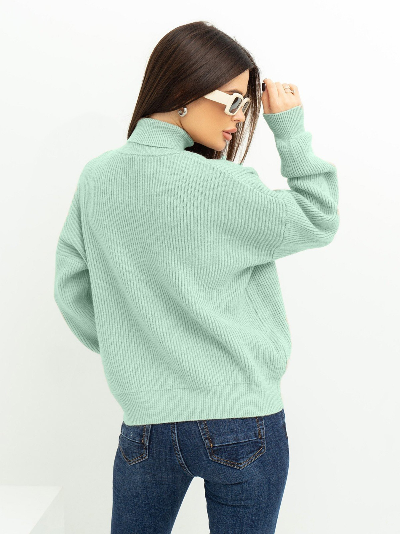 Свитер ISSA Plus модель WN20-375_mint Фото