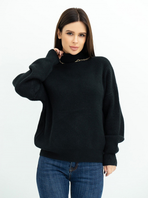 Свитер ISSA Plus модель WN20-375_black Фото