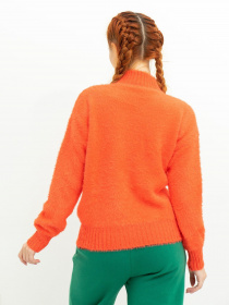 Свитер ISSA Plus модель WN20-376_orange Свитер ISSA Plus модель WN20-376_orange Фото