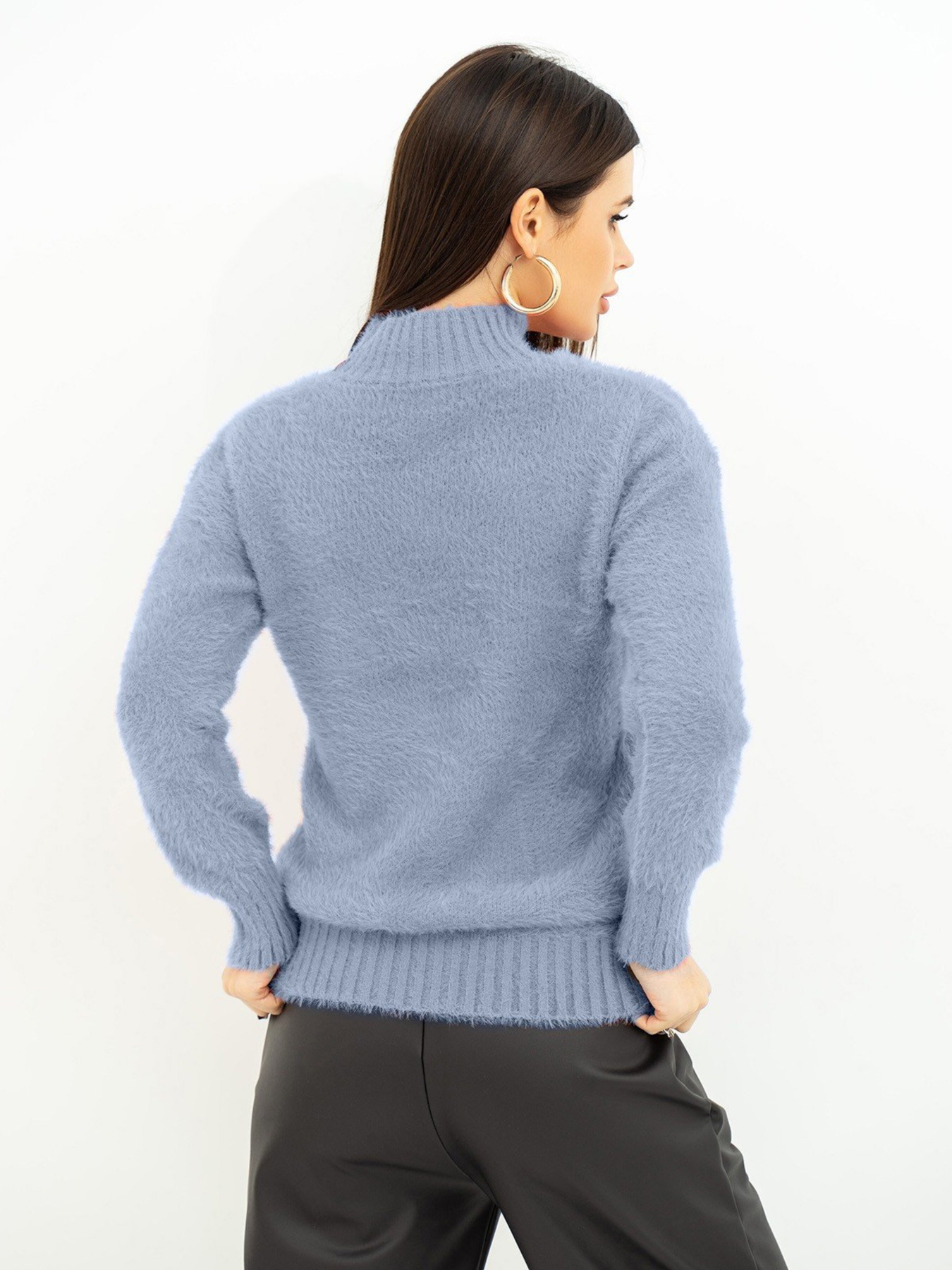 Свитер ISSA Plus модель WN20-376_blue Фото