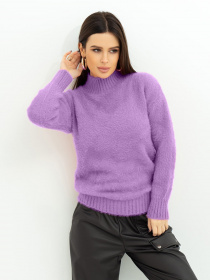 Свитер ISSA Plus модель WN20-376_lilac Фото